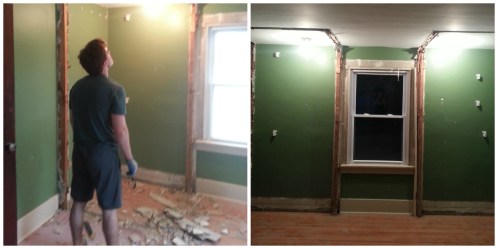 Dan admiring his work 