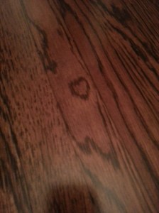 Found a heart in our hardwood. A lot of love (and frustration) went into these floors.