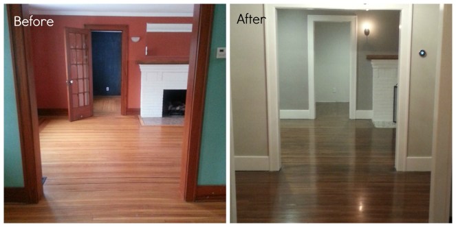 hall before after