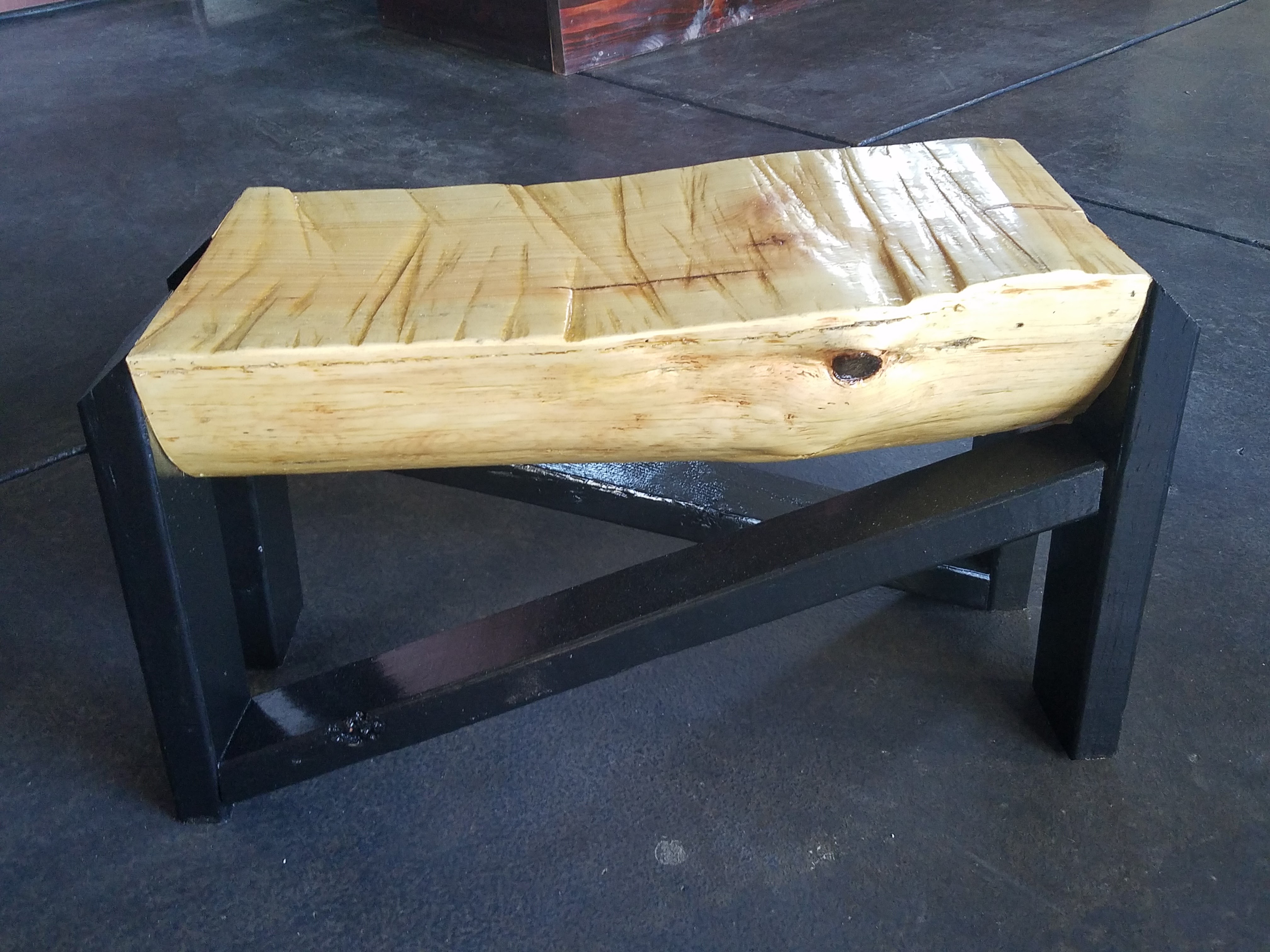 DIY Tree Trunk Benches
